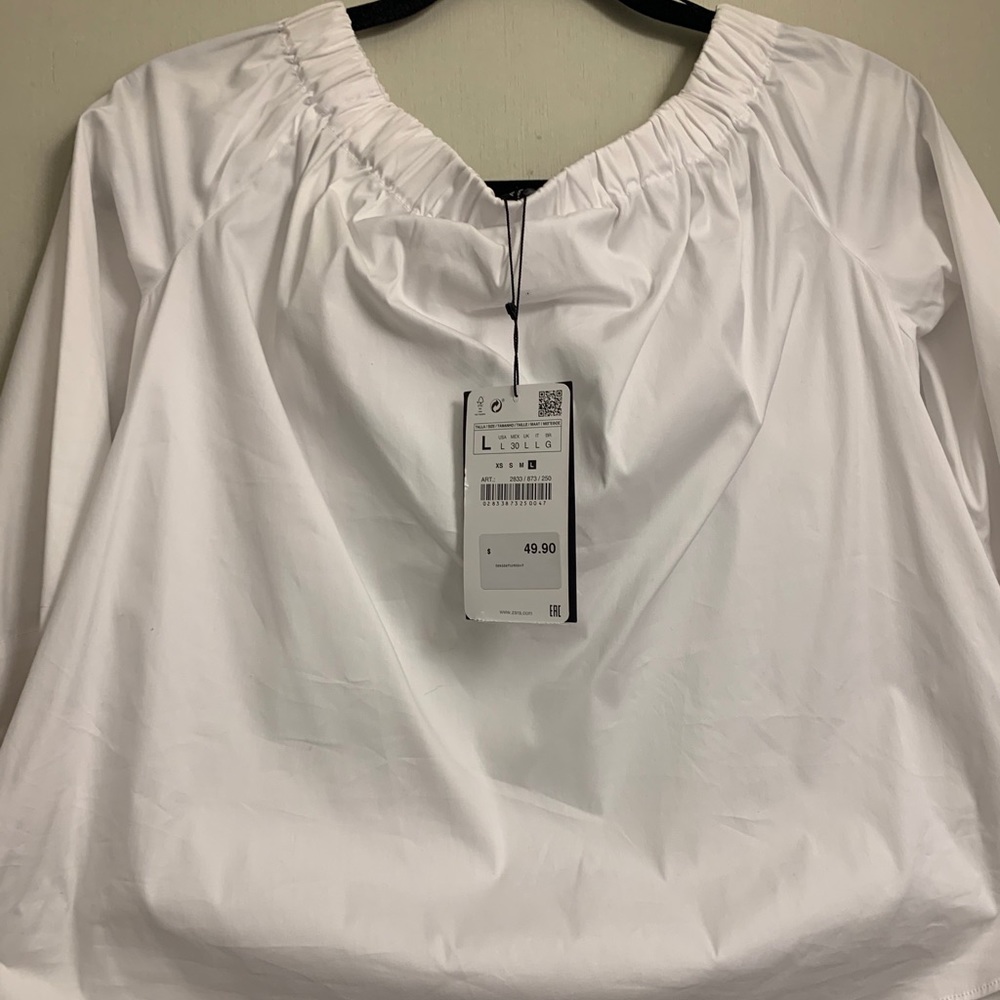 Zara off shoulder shirt